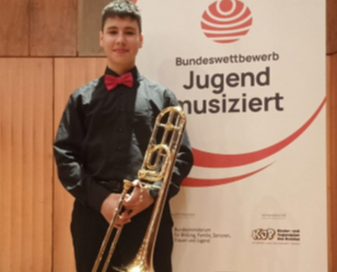 Elias Lampe war bei Jugend musiziert auf Bundesebene erfolgreich.