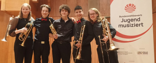 Das Quintett nennt sich "Blechkontor".  Foto: Lampe